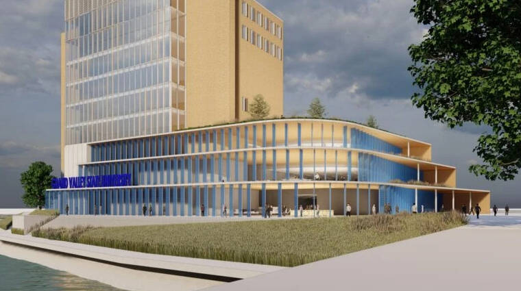 graphic render of blue dot lab